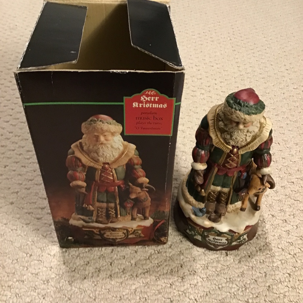 Heritage Santa Collection “Herr Kristmas” Music Box